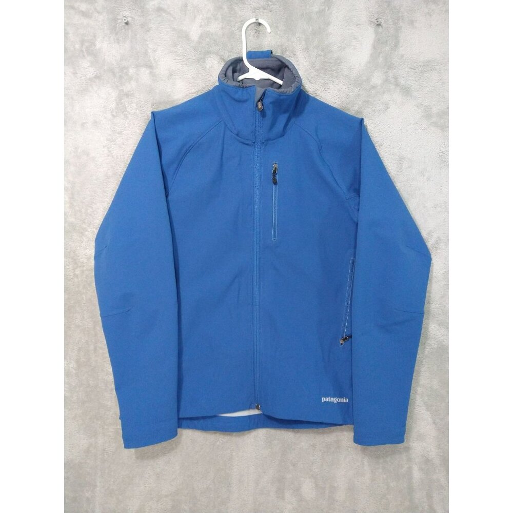 Patagonia Jacket Womens Medium Blue Super Guide Full Zip Soft Shell Outdoor